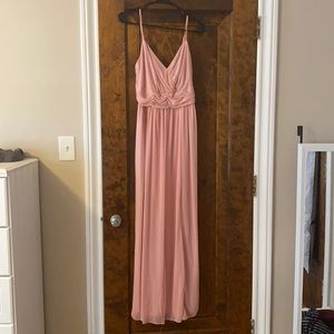 David’s bridal bridesmaid dress, light pink